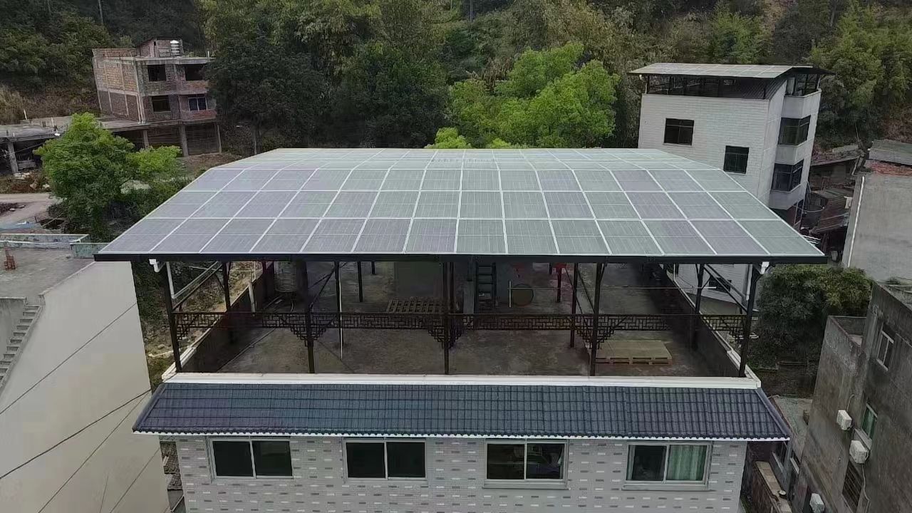 张北15kw+10kwh自建别墅家庭光伏储能系统